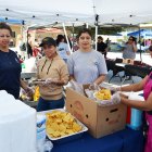 These MIQ volunteers were in charge of nachos at Sunday's MIQ Fall Festival.
